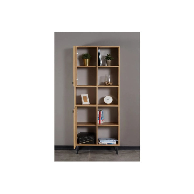UGOS Bookcase & Storage Cabinet Walnut