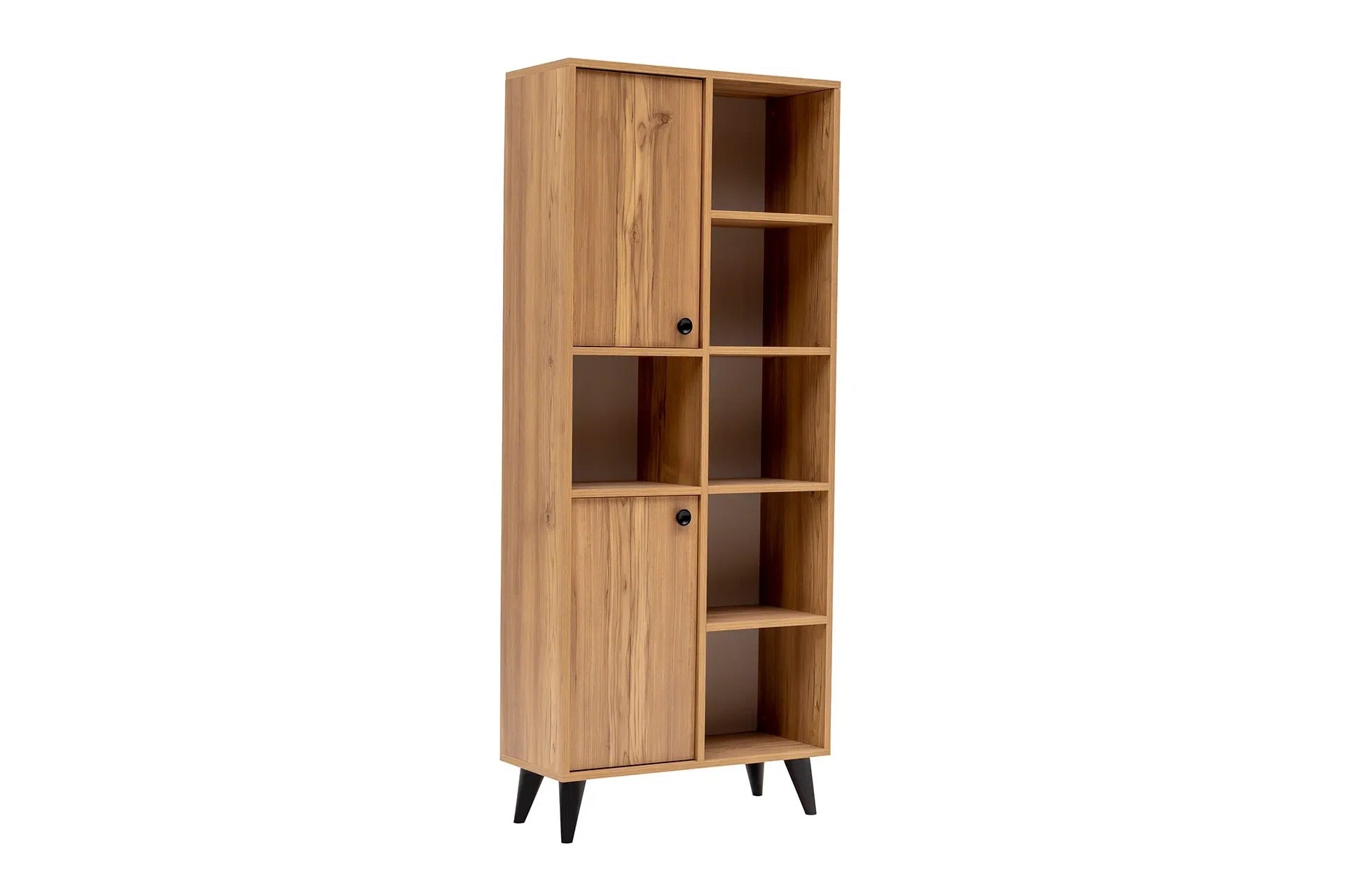 UGOS Bookcase & Storage Cabinet Walnut
