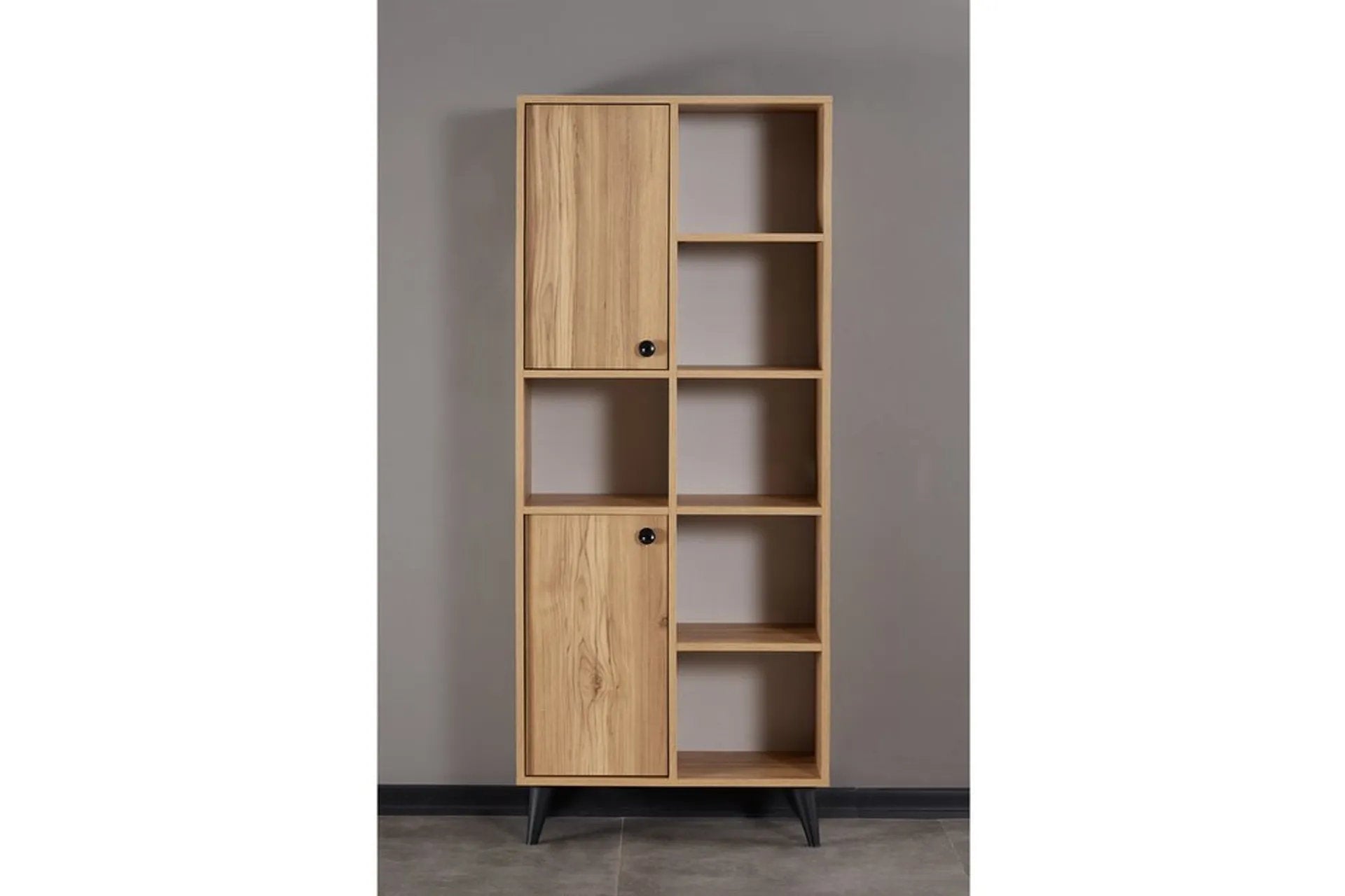 UGOS Bookcase & Storage Cabinet Walnut
