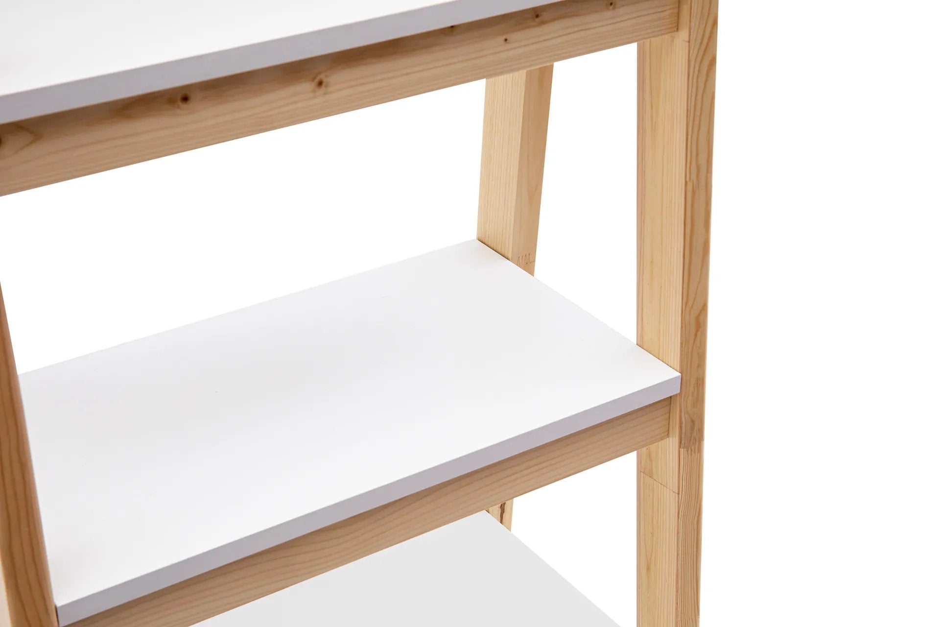 UGOS Ladder Bookcase | Oak Color  | 63'' H X 26'' W X 16'' D